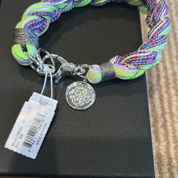 NWT KENDRA SCOTT masie corded bracket in lilac neon mix - Picture 8 of 11